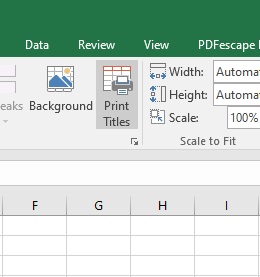 cara membuat judul tabel berulang di excel