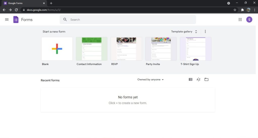 cara membuat kuesioner di google form