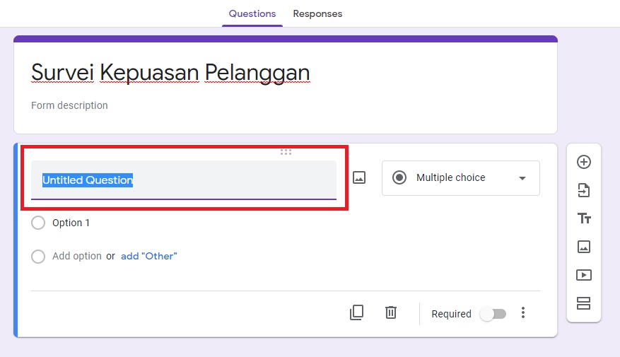cara membuat kuesioner di google form