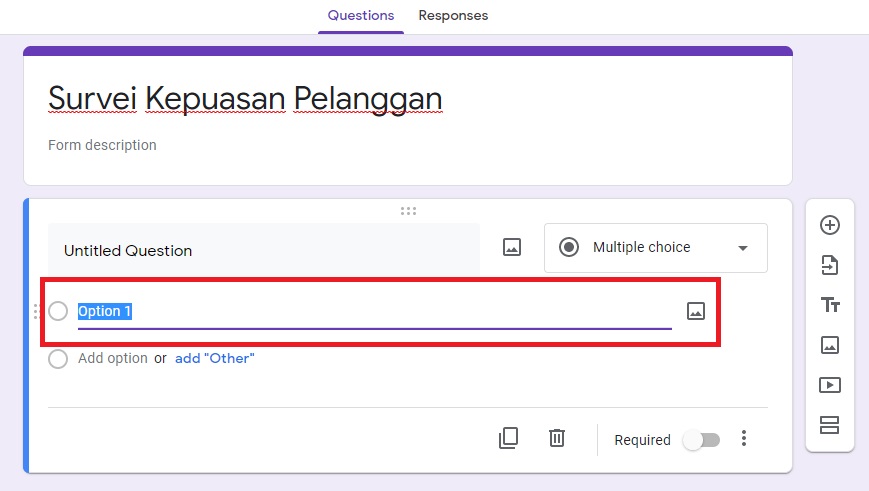 cara membuat kuesioner di google form